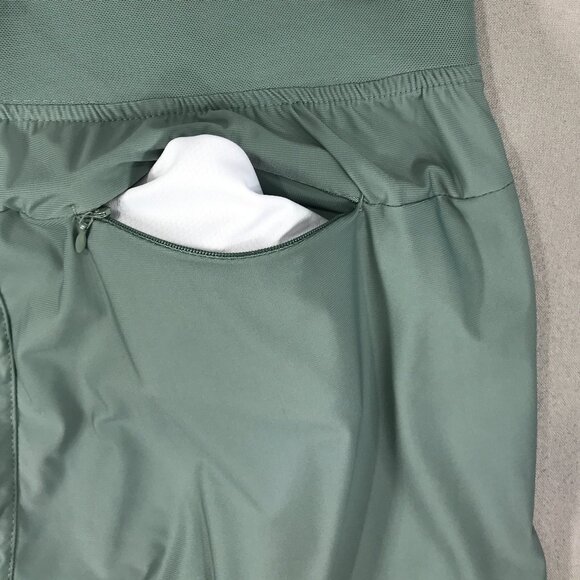 Kenneth Cole Active Shorts Men's Medium Green Tech Zip Stretch Water Resistant - Picture 7 of 13